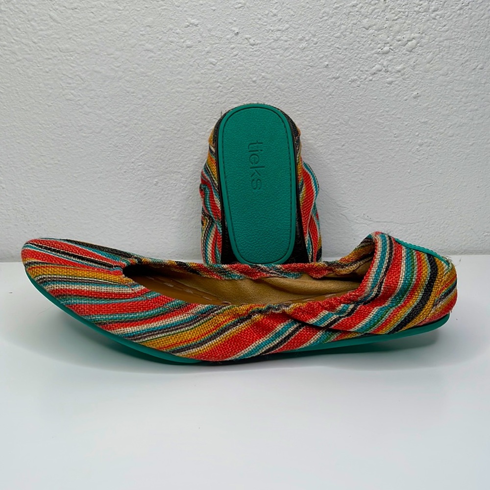 Tieks Sunset Stripe textile/ fabric upper